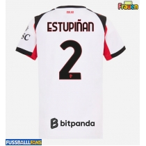 AC Milan Pervis Estupinan #2 Auswärtstrikot Frauen 2025-26 Kurzarm